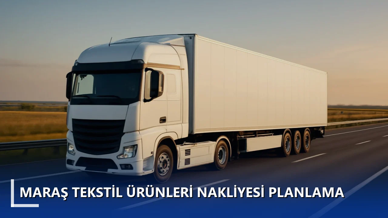 Maraş Tekstil Ürünleri Nakliyesi Planlama